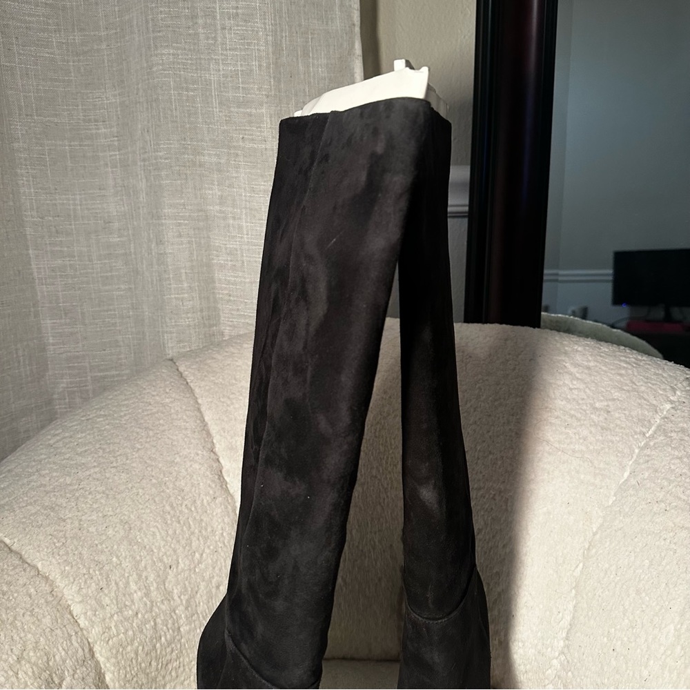 Sam Edelman Black Suede Knee high boots - Picture 2 of 8